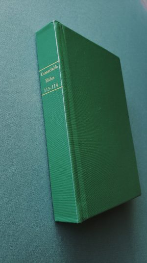 Unsearchable Riches Volume 113-114 - Hardcopy